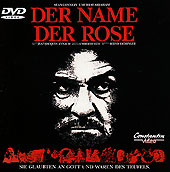 Abbildung der Vorderseite der deutschen " DER NAME DER ROSE " - DVD (1998)