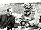 Bernd Eichinger und Sean Connery mit Kopfbedeckung